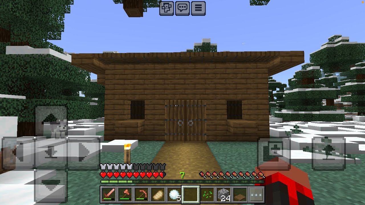 Minicraft da berat la birlikte Evi düzenledik ve set yaptık kardan adasında PART 4