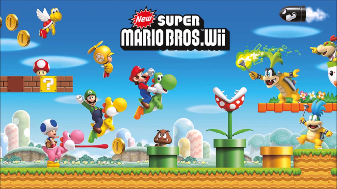 New Super Mario Bros. Wii Castle Theme 8 Bit & Original Mashup