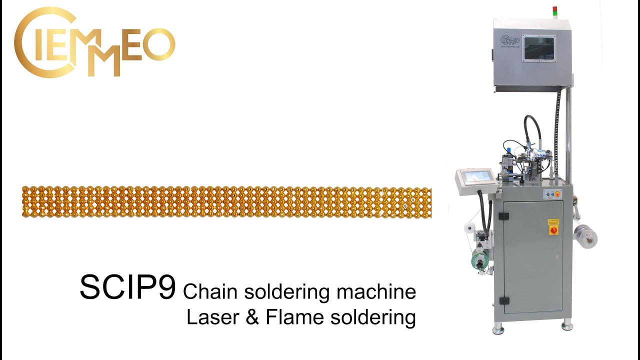 Ciemmeo SCIP 9 Automatic Bismark Chain Laser & Flame soldering machine