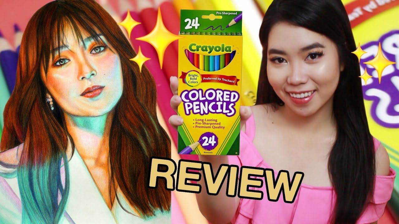 Crayola Colored Pencils Review 24 Colors | Kathryn Bernardo | Tagalog Philippines