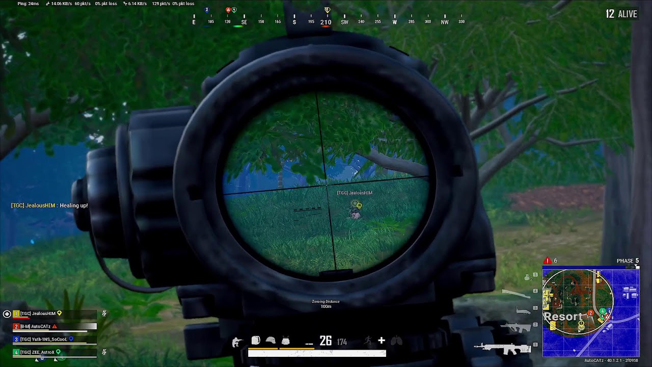 🔴PUBG : ប្រើ Tool Ai ឲ្យជួយបាញ់ 1 merl #cambodia #pubg