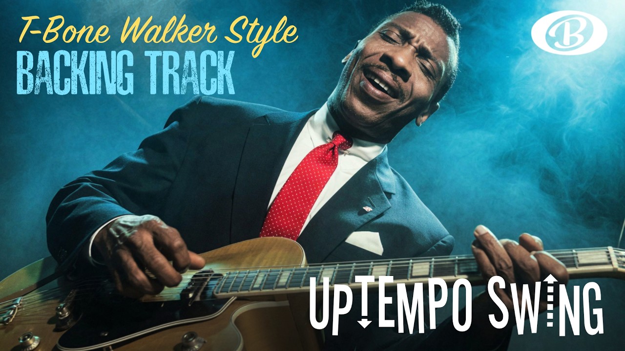 Uptempo T-Bone Swing backing track in Bb | T-Bone Walker style fast swinging shuffle