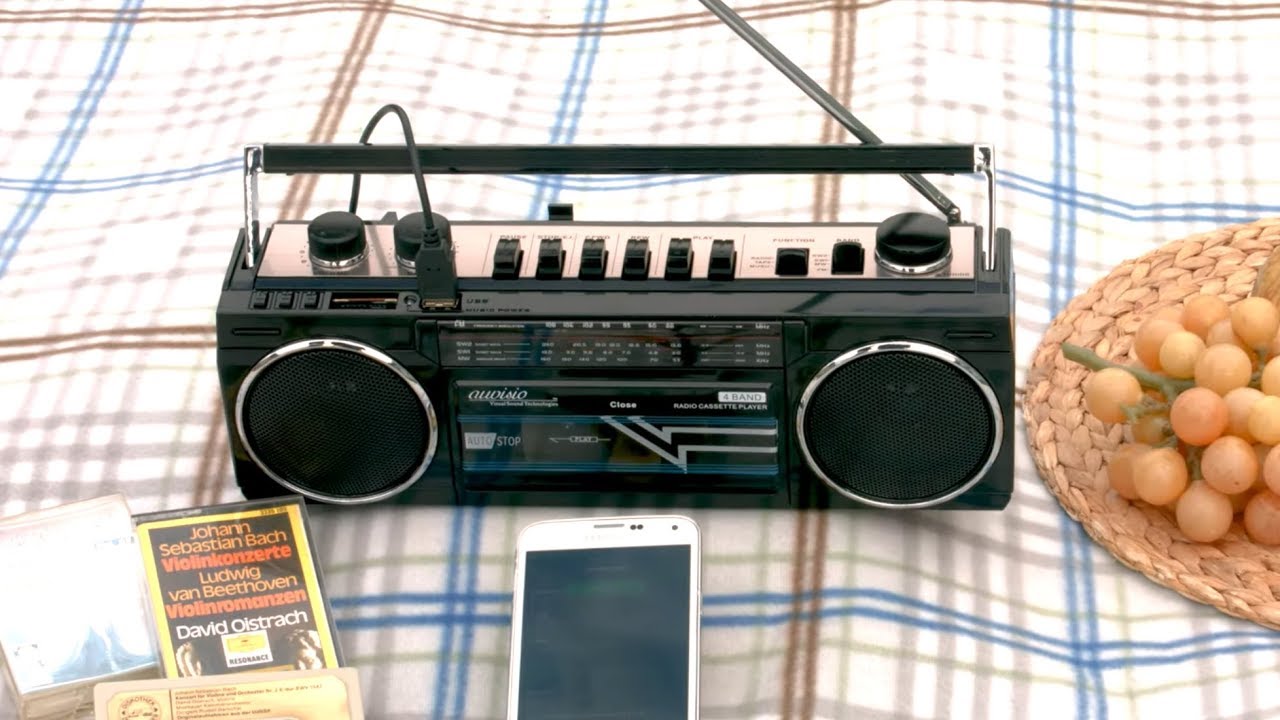 80er-Feeling mit dieser Boombox!