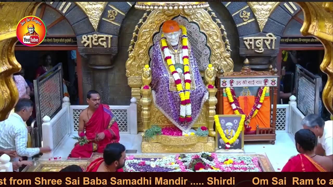 🔴 Live Dhoop Aarti 5th March 2026 from Shree Sai Baba Samadhi Mandir, Shirdi | Evening Aarti Darshan