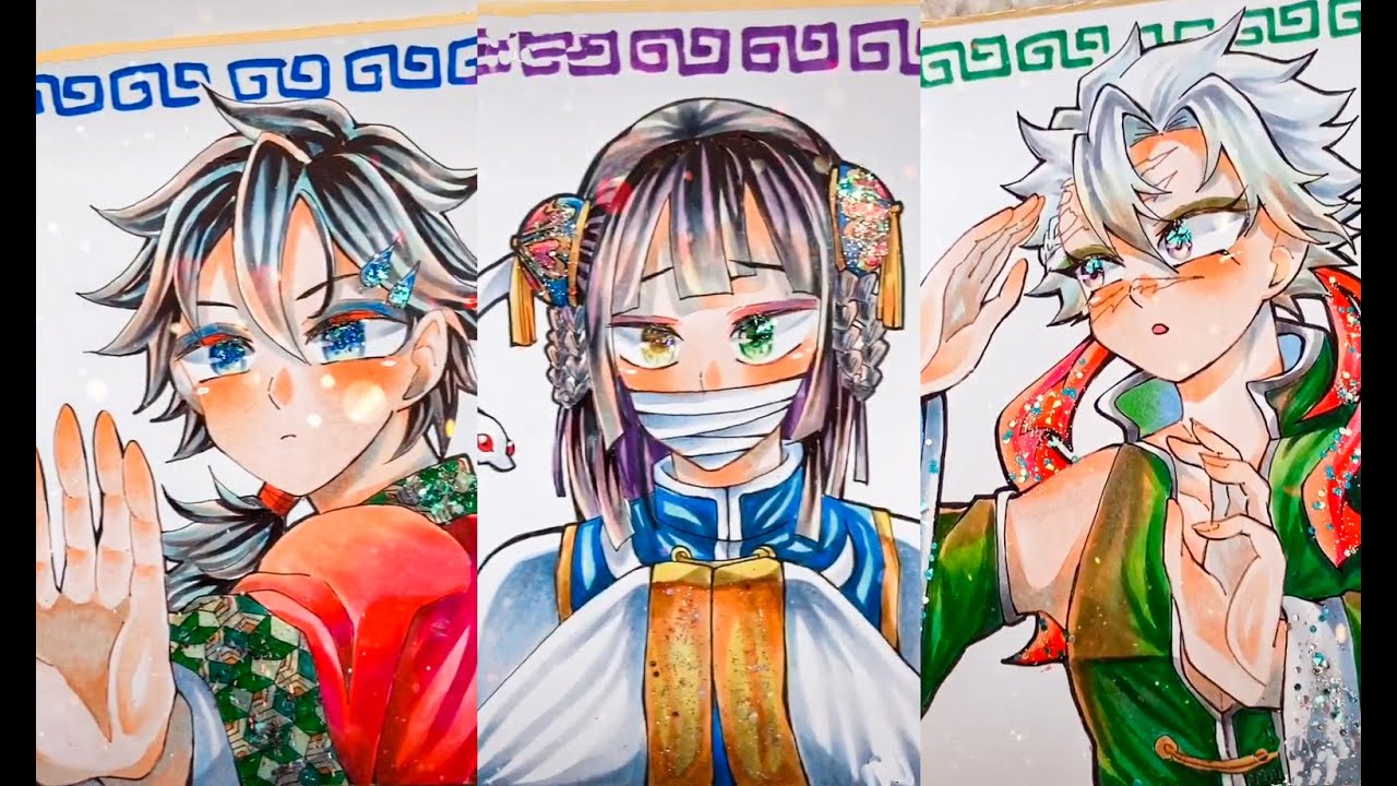 テ ィ ッ ク ト ッ ク 絵 | 鬼 滅 の 刃 イ ラ ス ト - TikTok Kimetsu no Yaiba Painting # 16