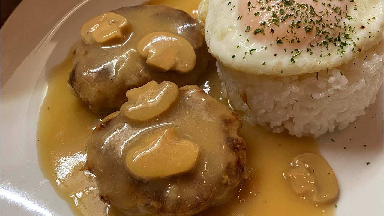 Burger Steak with Gravy Sauce/ ala Jollibee style/ original recipe/ my kids favorite/ with recipe