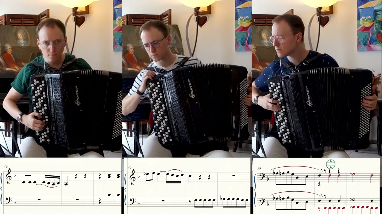 Mozart - Requiem - Recordare [3 accordions]