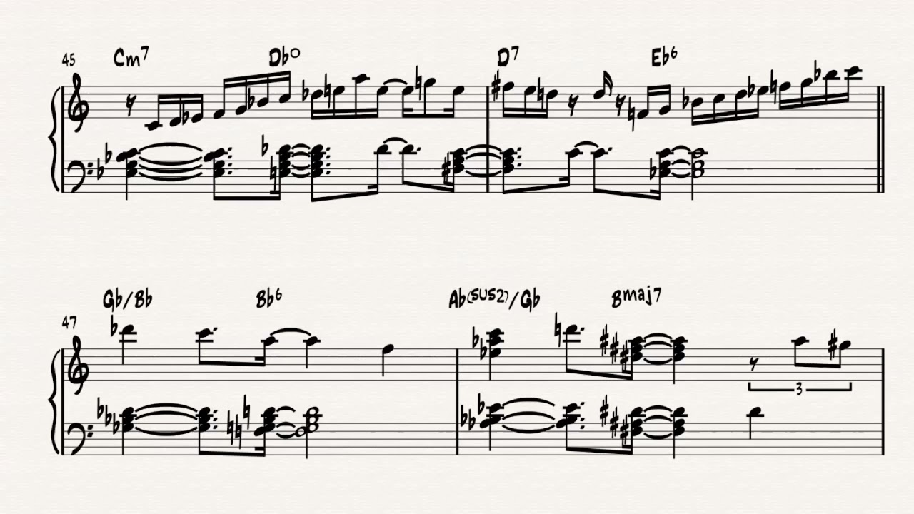 Chick Corea: Folk Song - Transcription