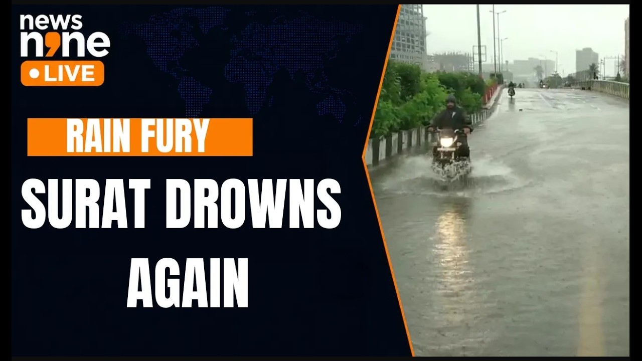 Surat Rain Fury: Heavy Downpour Triggers Flooding, Waterlogging | News9