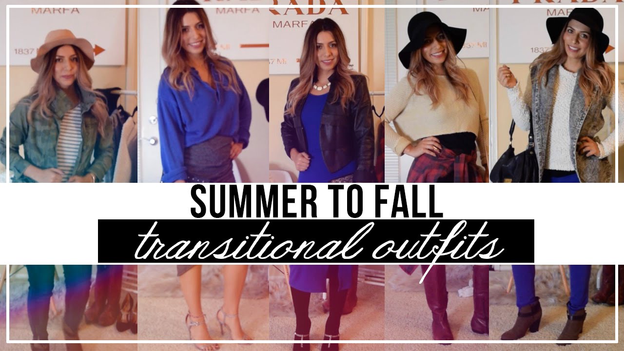 Summer to Fall transitional outfits 2016