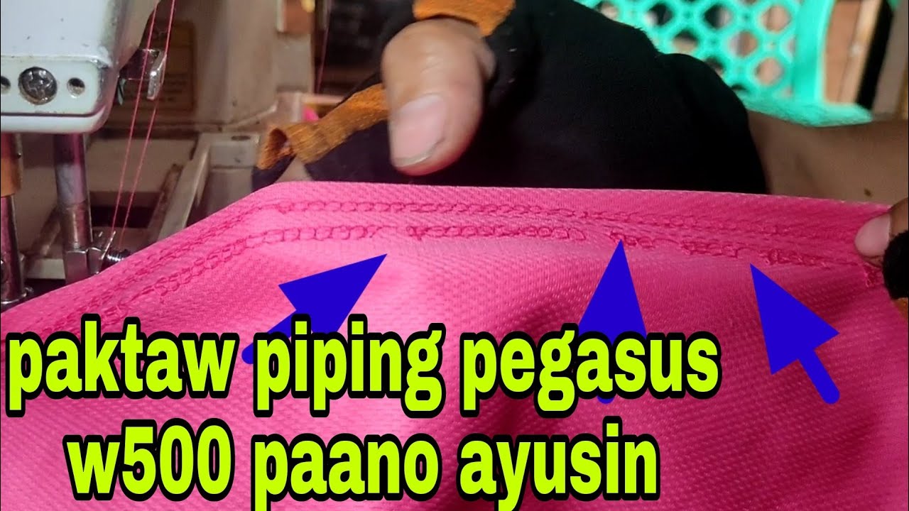 Broken stitch piping pegasus w500 how to fix