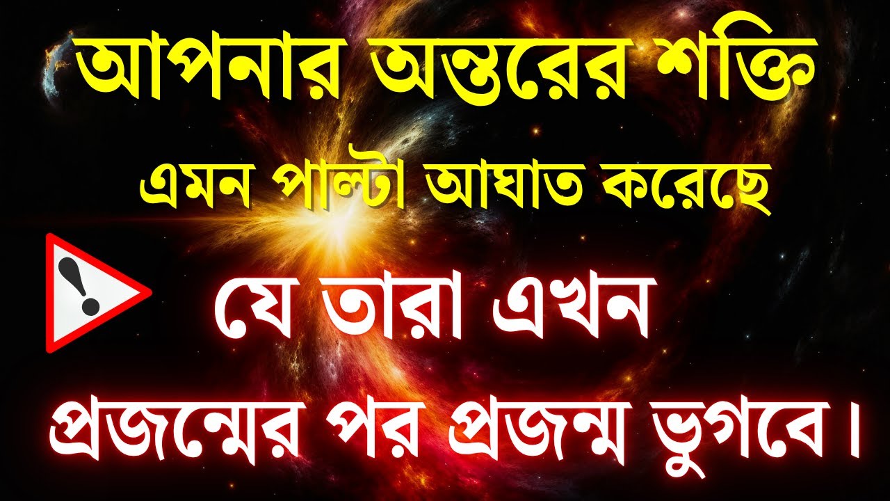 তোমার শক্তি এমন প্রতিঘাত করেছে যে তারা প্রজন্মের পর প্রজন্ম ভুগবে  ||ইউনিভার্স বার্তা