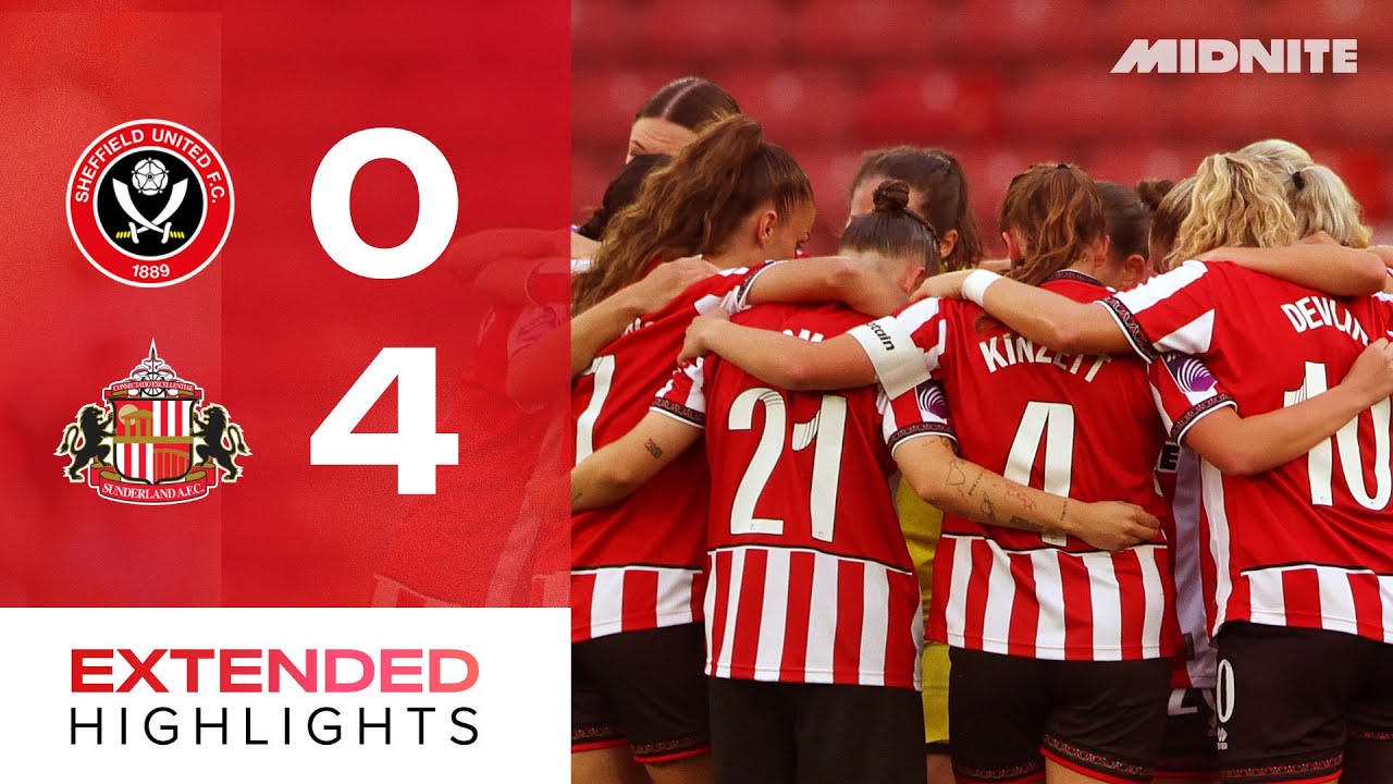 Sheffield United Women 0-4 Sunderland Ladies - Barclays WSL2 highlights
