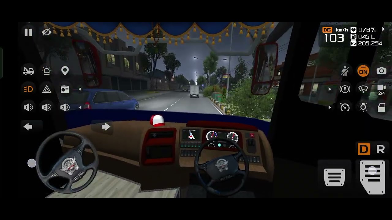 Day 27 of Bus driving।। Bus simulator।।#nighdriving