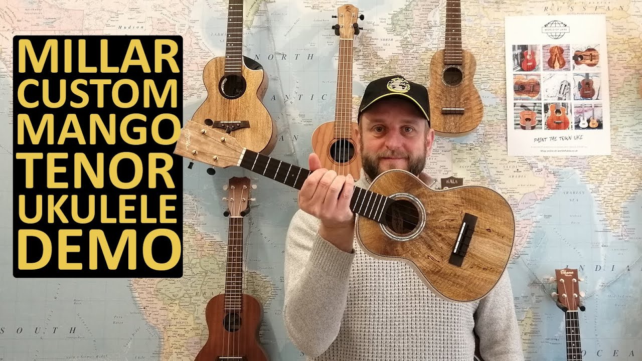 Millar Custom Shop All Solid Mango Tenor Ukulele Demo