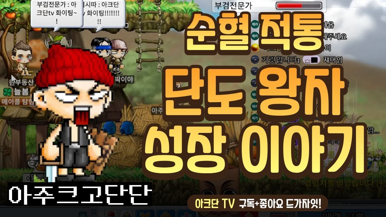 [메이플랜드] 무자본 순혈 적통 단도 왕자 성장 스토리