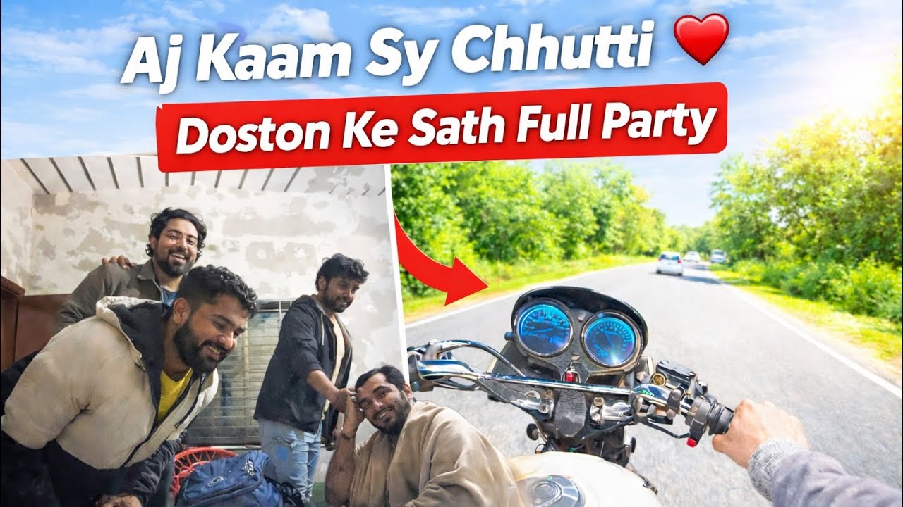 Aaj Kaam Se Off Liya 😍 Doston Ke Sath Party + Bike Riding Vlog | HSVlogsOfficial |