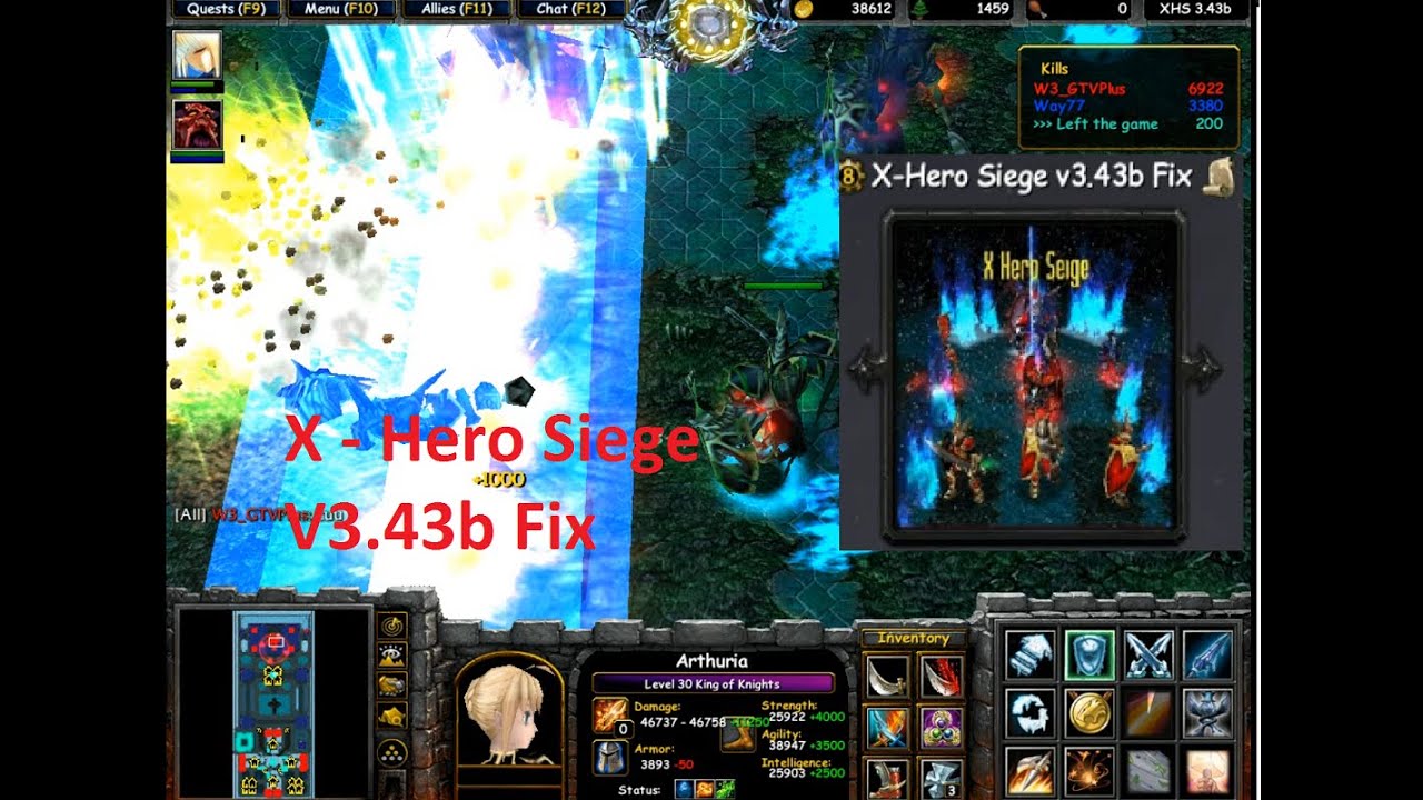 Warcraft 3 : X - Hero Siege V3.43b Fix