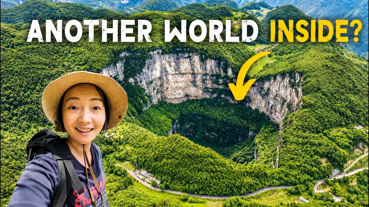 This Sinkhole Has Its Own Forest, Climate, And Animals 🇨🇳