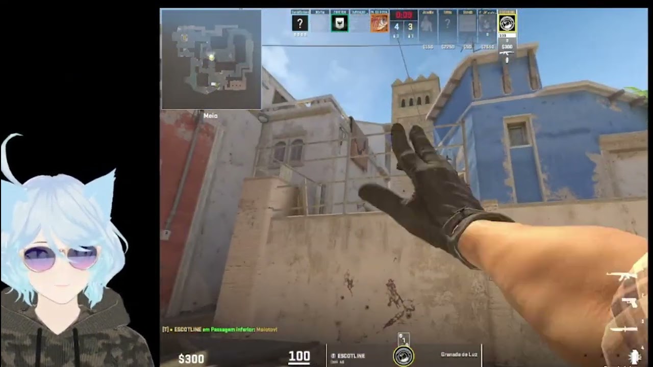 VTuber jogando CS GO 2