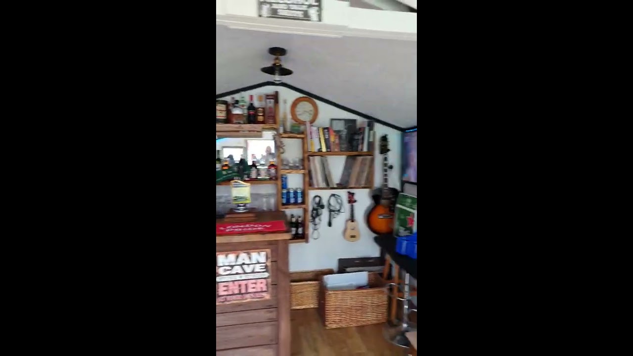Pub Shed Bar Man Cave Tour - Real Ale Pump Setup #shorts
