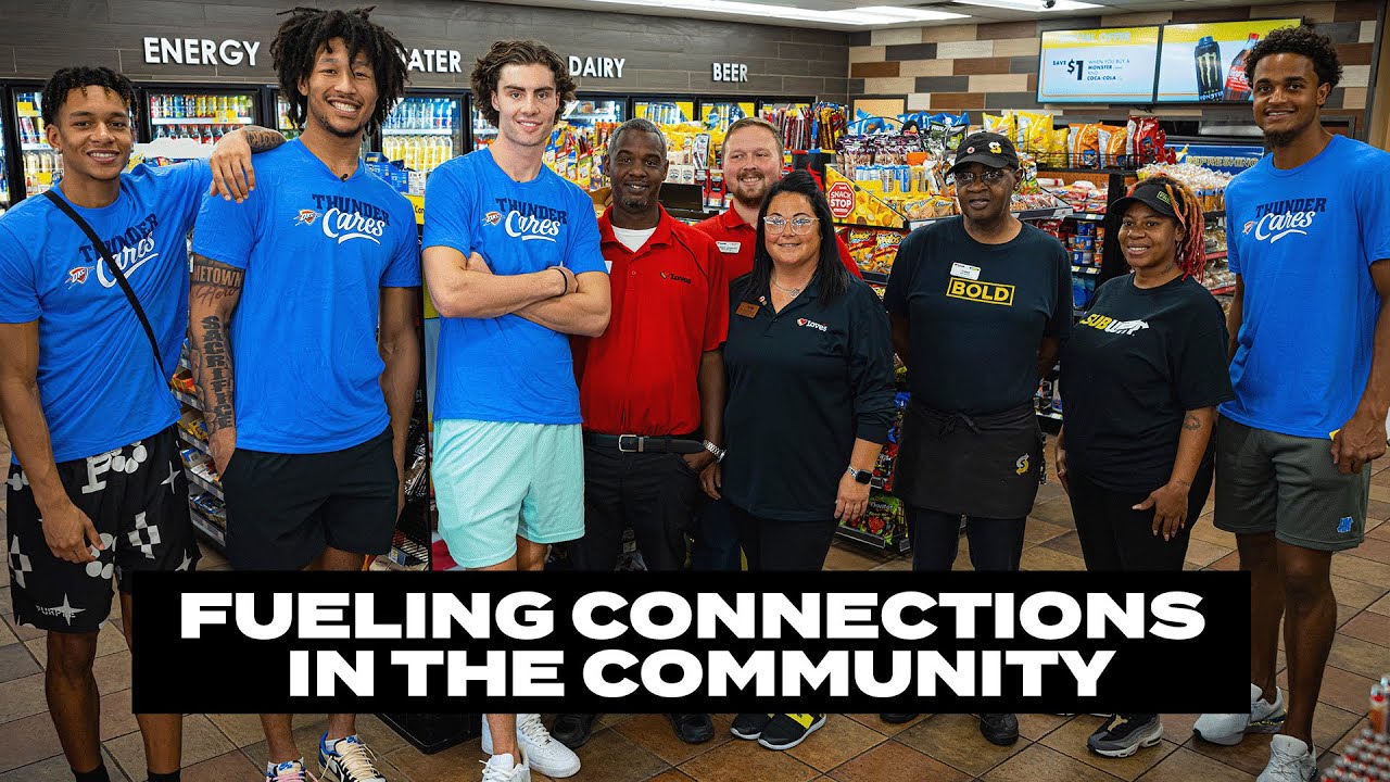Josh Giddey, Tre Mann, Jeremiah Robinson-Earl, and Jaylin Williams Fuel Community Connections