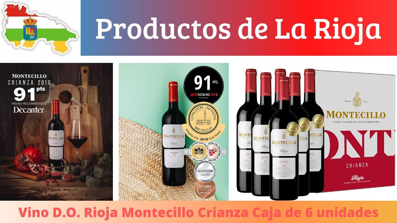 Vino D.O Rioja Montecillo Crianza Caja de 6 unidades. La degustación única de un excelente vino.