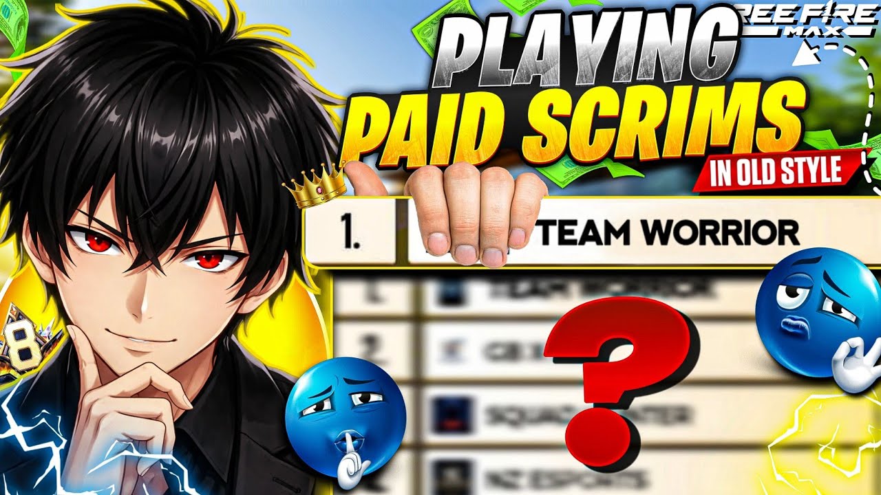 PLAYING PAID SCRIMS IN OLD STYLE 🔥 | REAL ESPORTS FEEL IS BACK ☠️🏆 #freefireesports #t1lobby 