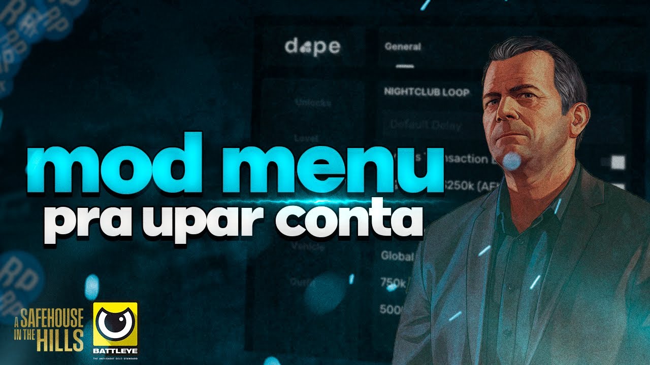 MELHOR MOD MENU PRA ADICIONAR DINHEIRO LEVEL, UPAR CONTA NO GTA ONLINE LEGACY 1.72 D0PE M3NU 2026