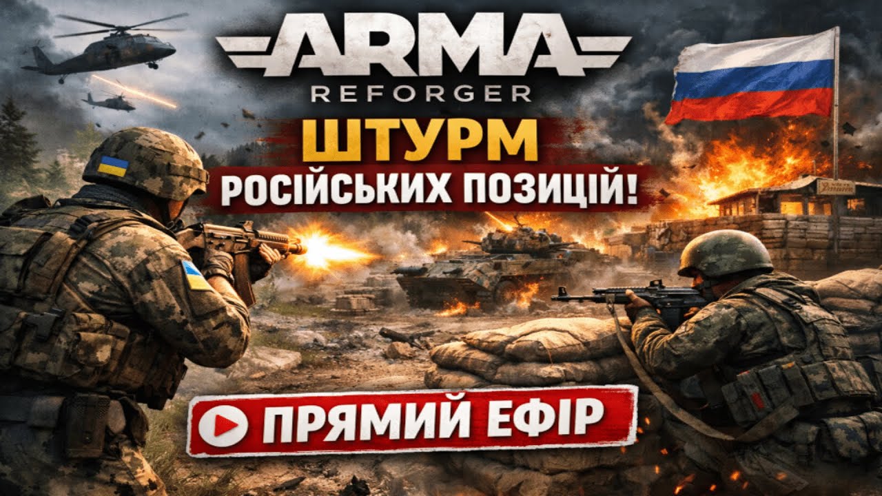 ШТУРМУЄМО ПОЗИЦІЇ ПІ***** В ARMA REFORGER UA
