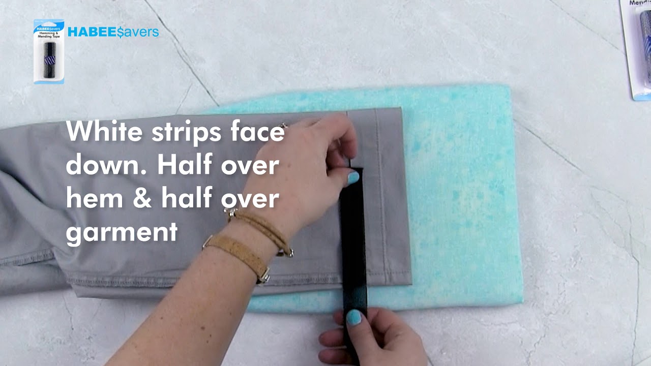Hemming & Mending Tape Tutorial - Habee Savers