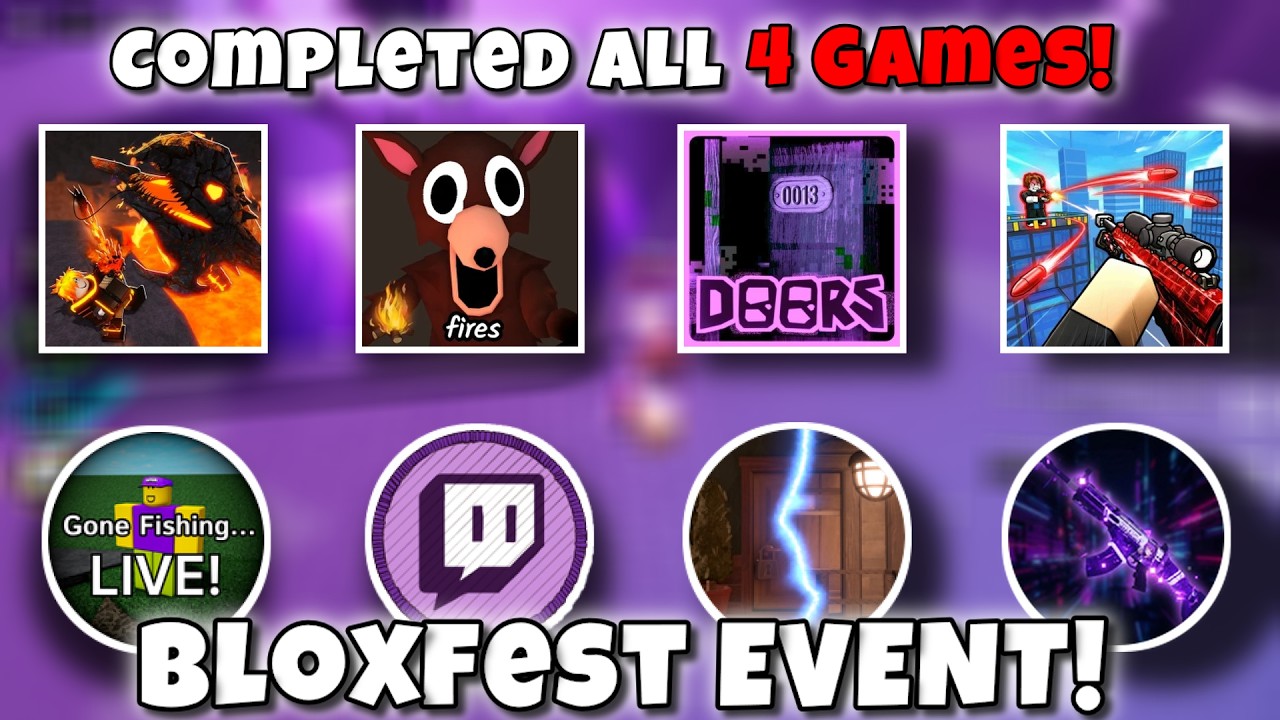 Completing ALL 4 BLOXFEST Games Was Insane!