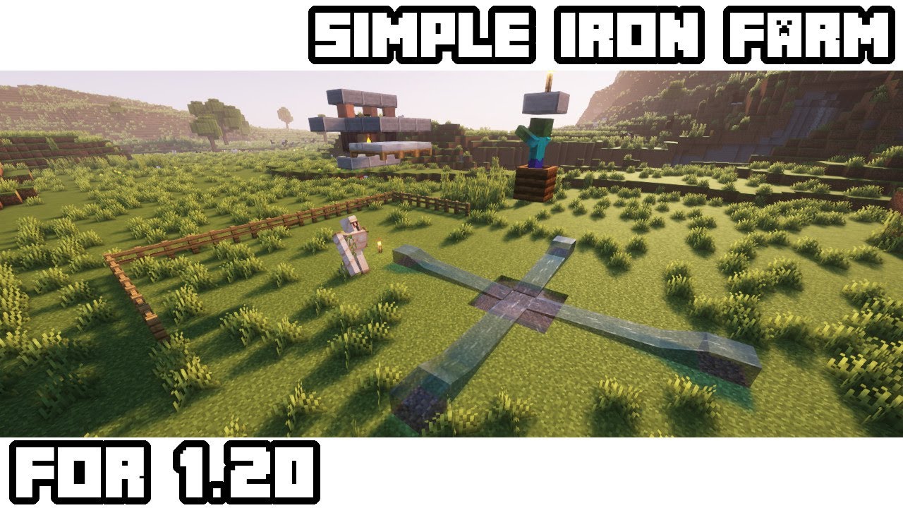 Simple Iron Farm Tutorial | Minecraft Java Edition 1.20+