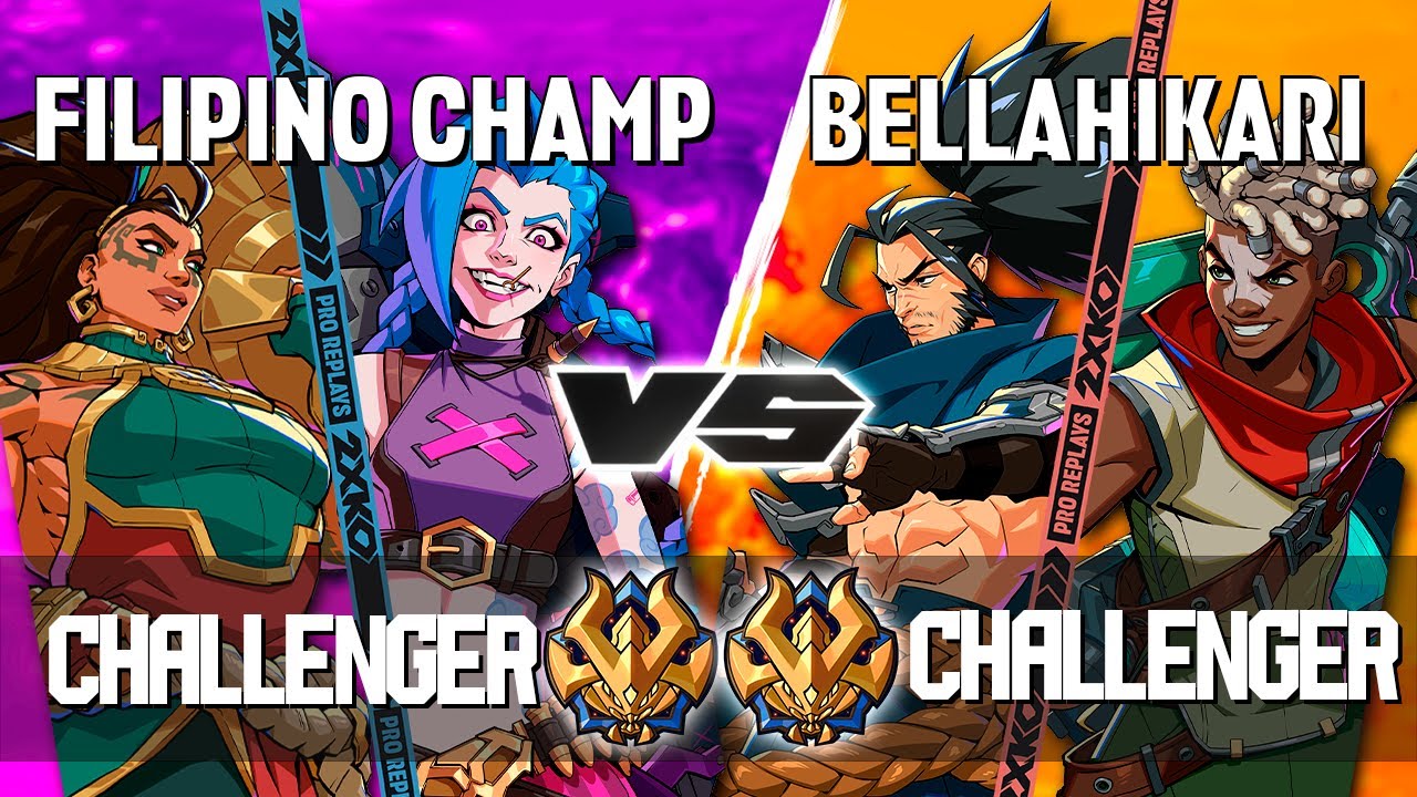 2XKO ▰ FILIPINO CHAMP (Jinx-Illaoi) vs BELLAHIKARI (Yasuo-Ekko) ▰ 2XKO Pro level replays