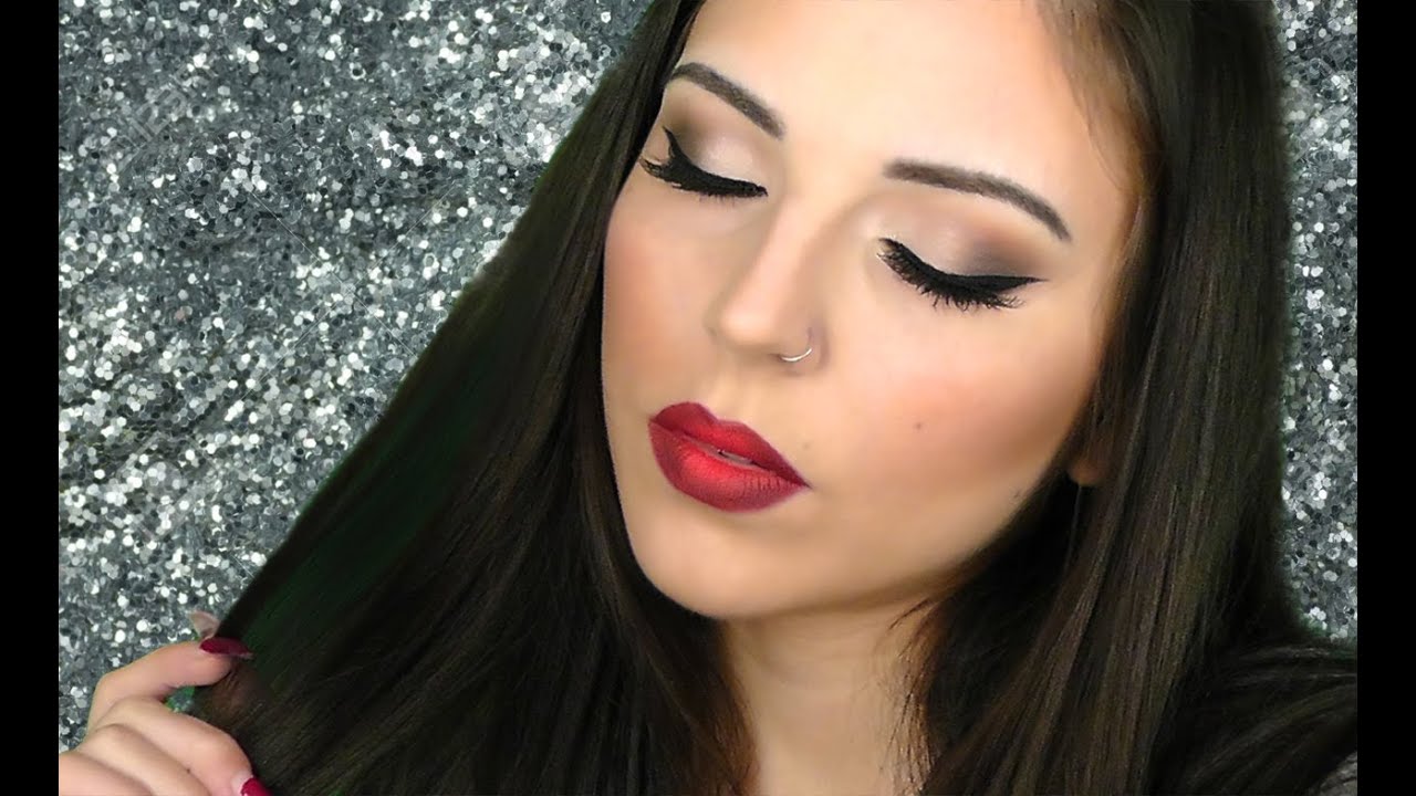 Classic Glam Eyes and Red Ombre Lips | Fall Makeup Tutorial | RobertaTravagliniMakeup
