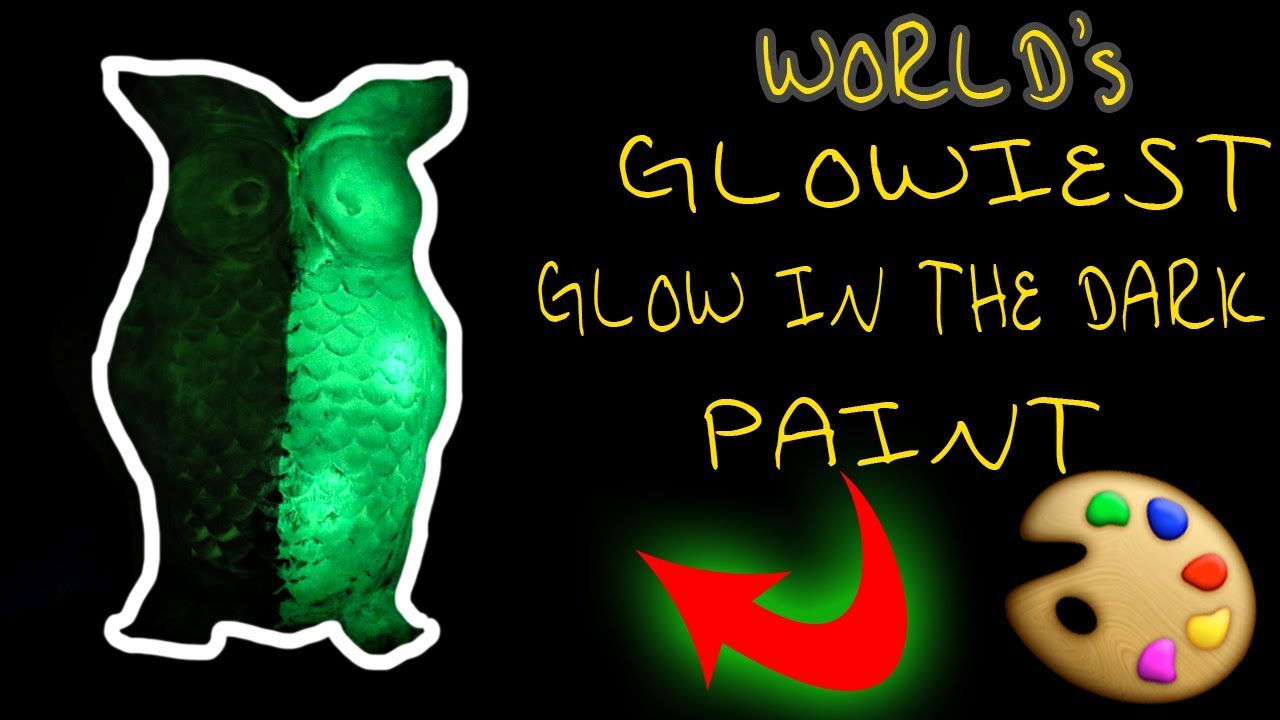 Testing out the WORLD'S GLOWIEST GLOW-IN-THE-DARK PAINT!
