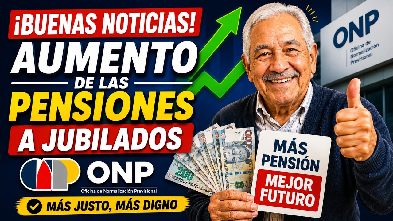 *AUMENTO DE PENSIONES ONP* CONOCE COMO COBRAR UNA MAYOR PENSION PARA LOS JUBILADOS