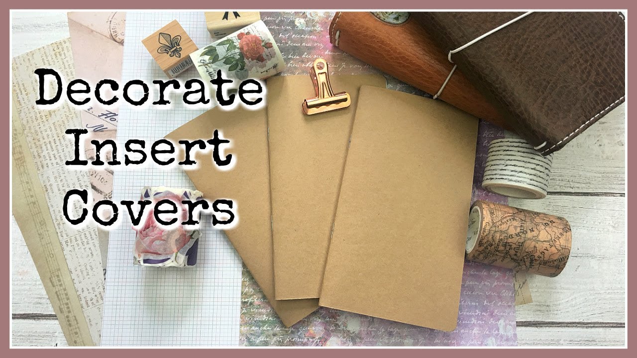 Decorating Traveler's Notebook Inserts Covers
