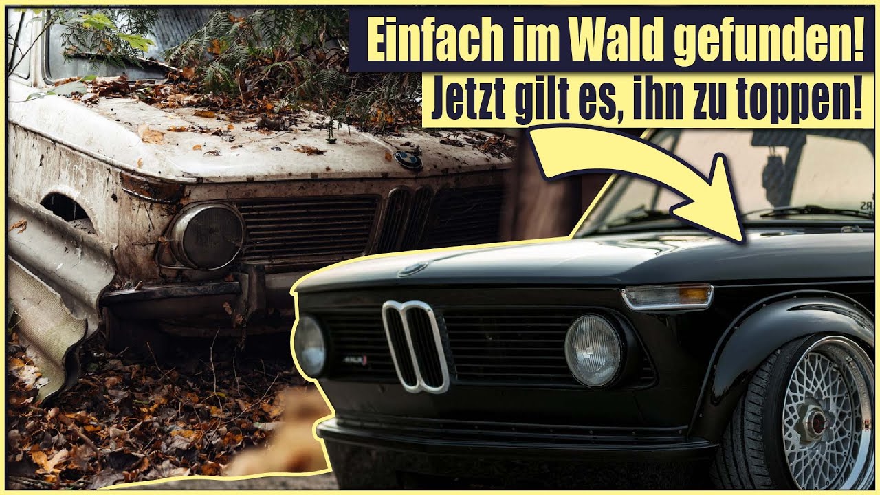 Rettung vor der Schrottpresse – BMW 2002 Waldfund wird zum Rennwagen!
