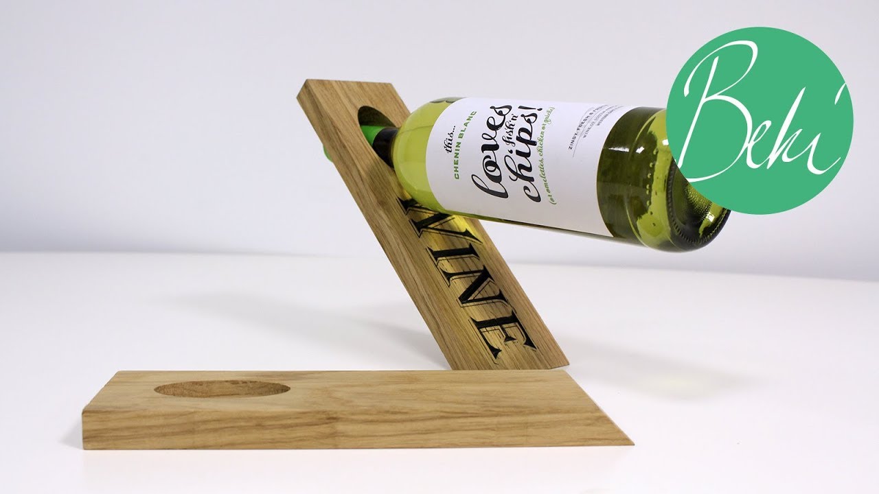 In Labs with Beki | How to make a Magic Wine Bottle Holder | Vectric FREE CNC Projects