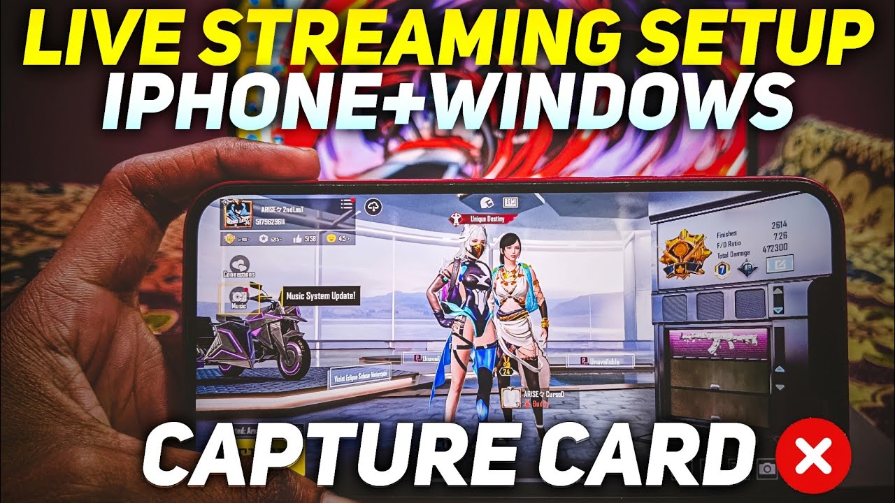 BGMI YOUTUBE LIVE STREAMING WITH IPHONE AND LAPTOP 🔥 FREE IPHONE LIVE STREAM SETUP IN 2024