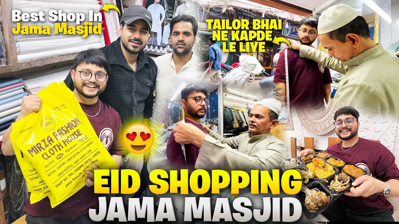 Eid Shopping Vlog | Jama Masjid Market Delhi 🌙 #eidshopping #jamamasjid 