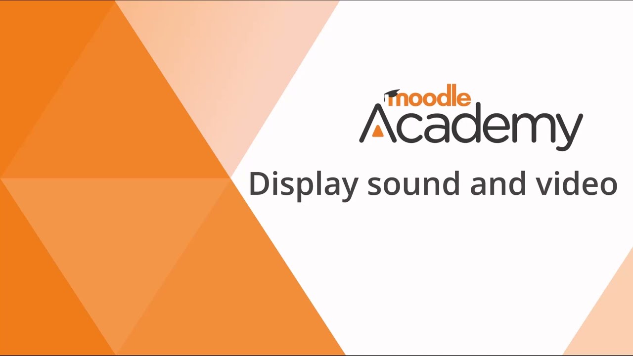 Звук и видео в Moodle