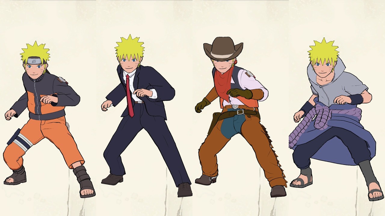 Naruto X Boruto UNSC All Characters Costumes and Colors