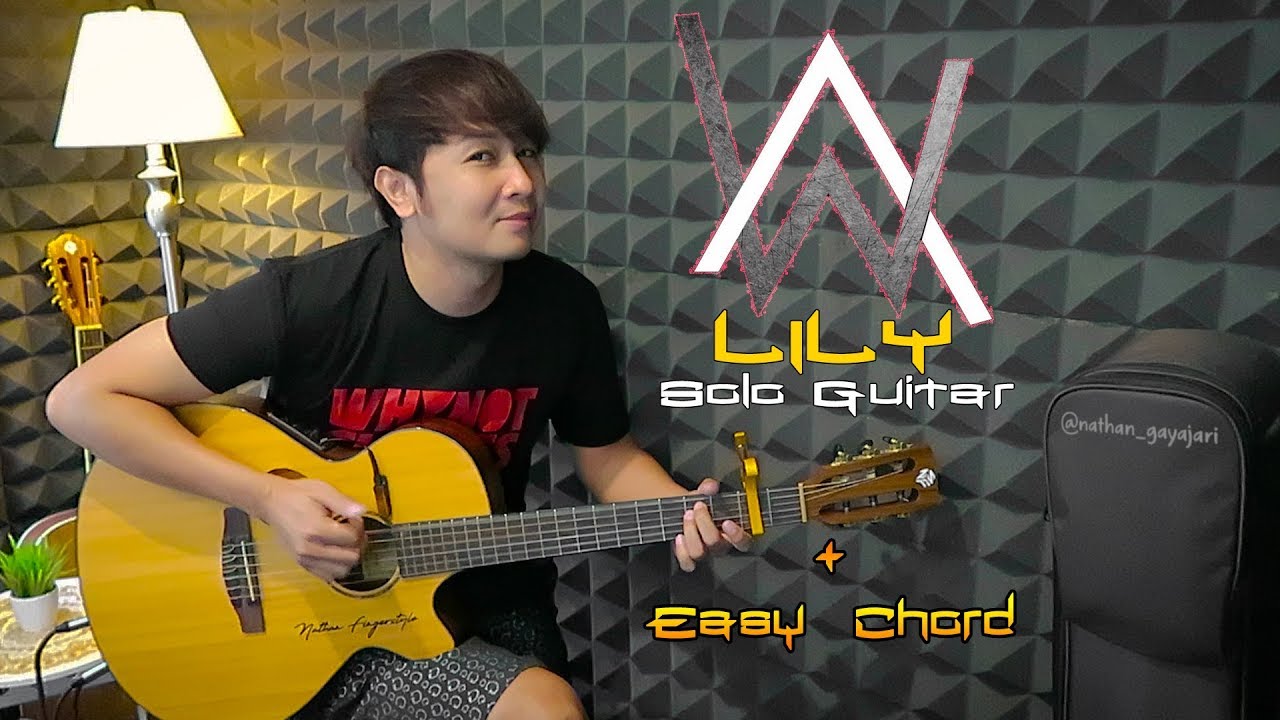 (Solo Guitar + Chord & Lyric) Lily - Alan Walker, K-3911 & Emelie Hollow | Nathan Fingerstyle Cover