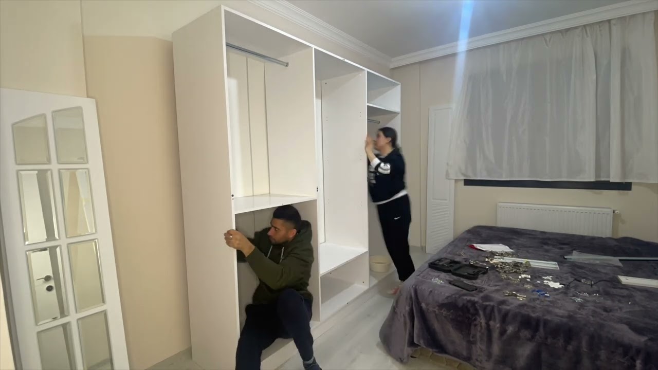Vivense&rsquo;den aldığımız dolap kurulumu | April 2023 | How we set up our wardrobe 5 months ago