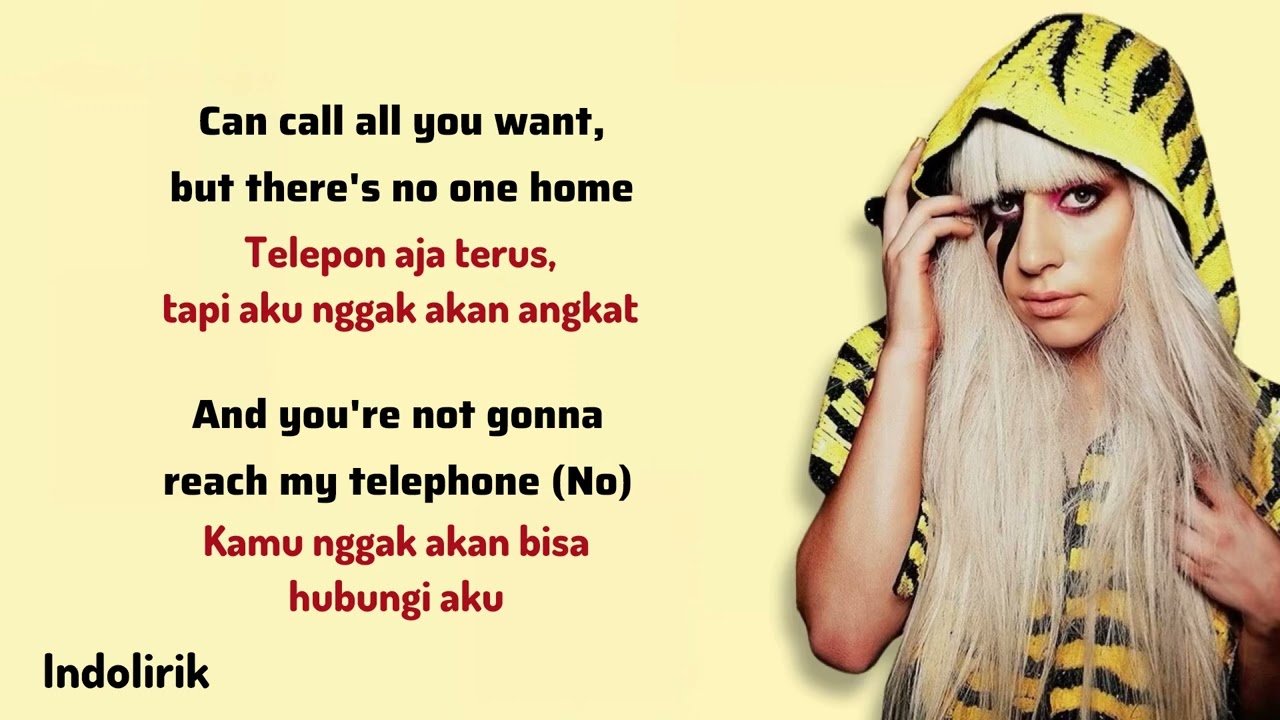 Telephone - Lady Gaga feat. Beyoncé | Lirik Terjemahan Indonesia