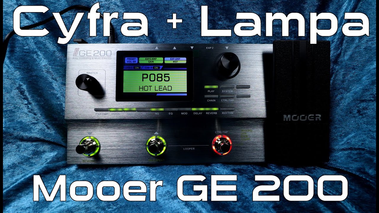 Mooer GE200 - cyfrowy preamp i lampowa końc&oacute;wka mocy - FOG