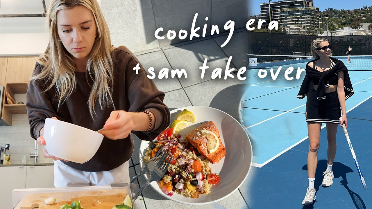 week in my life: in my cooking era, sam visits LA + being productive!