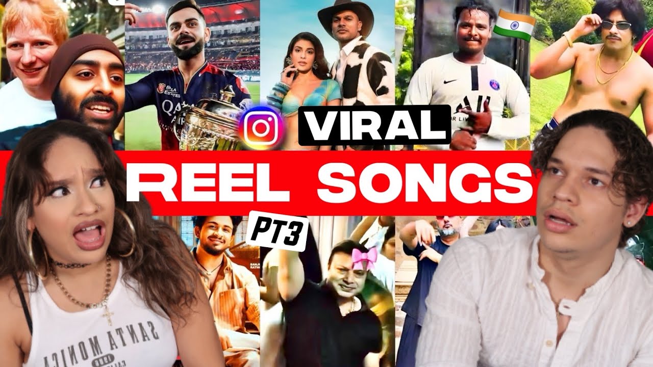 Indian IG is cooking🔥  Latinos reaction to INDIAN SONGS that are viral on REELS right now pt3